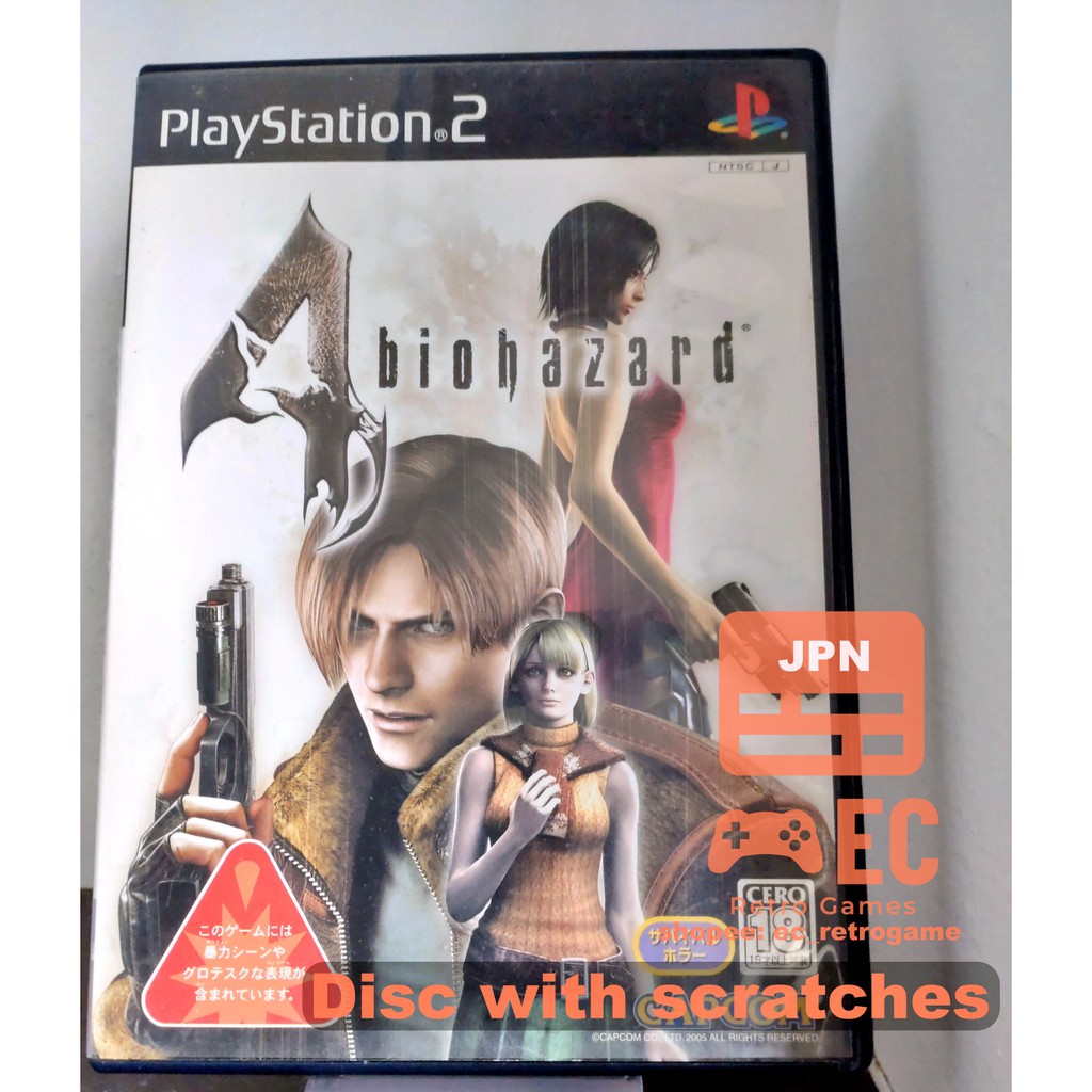 Resident Evil Biohazard 4 Original NTSC-J Playstation 2 PS2 Game ...