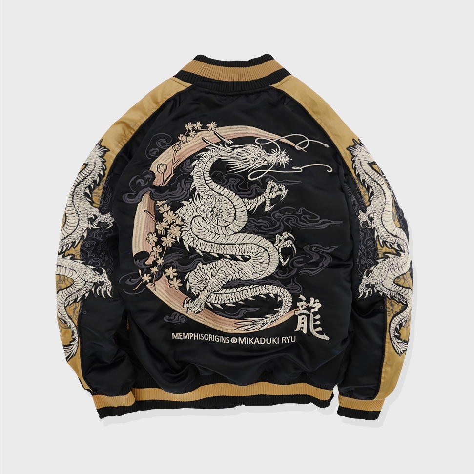 Sukajan JACKET - MIKADUKI RYU (STRIPGOLD) | Shopee Philippines