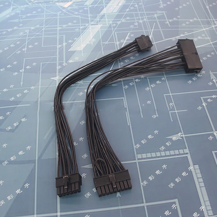 Replacement 24Pin to 18Pin 8Pin to 12Pin Power Conversion Cable ATX ...