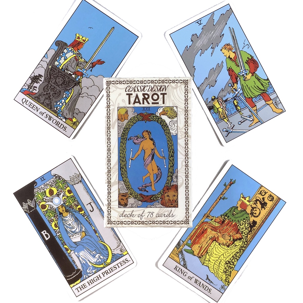 Classic Design Tarot Deck Prophecy Oracle Cards With PDF Guidebook Shopee