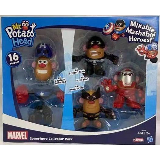 Hasbro Playskool Mixable Mashable Heroes Mr Potato Head - 4 Packs ...