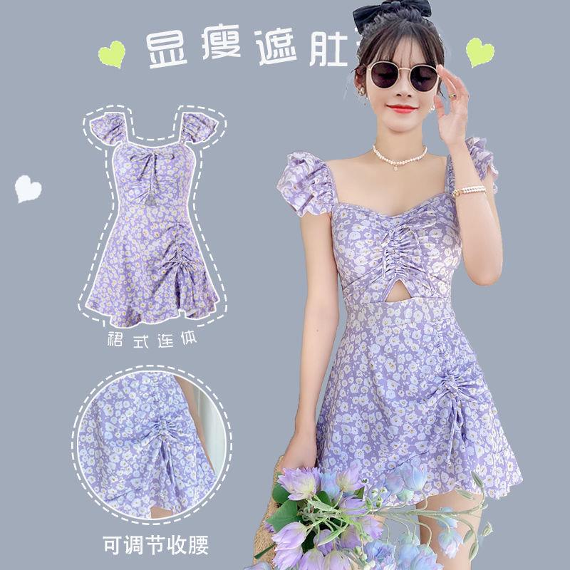 Swimsuit2021 new small floral swimsuit female one-piece super fairy ...