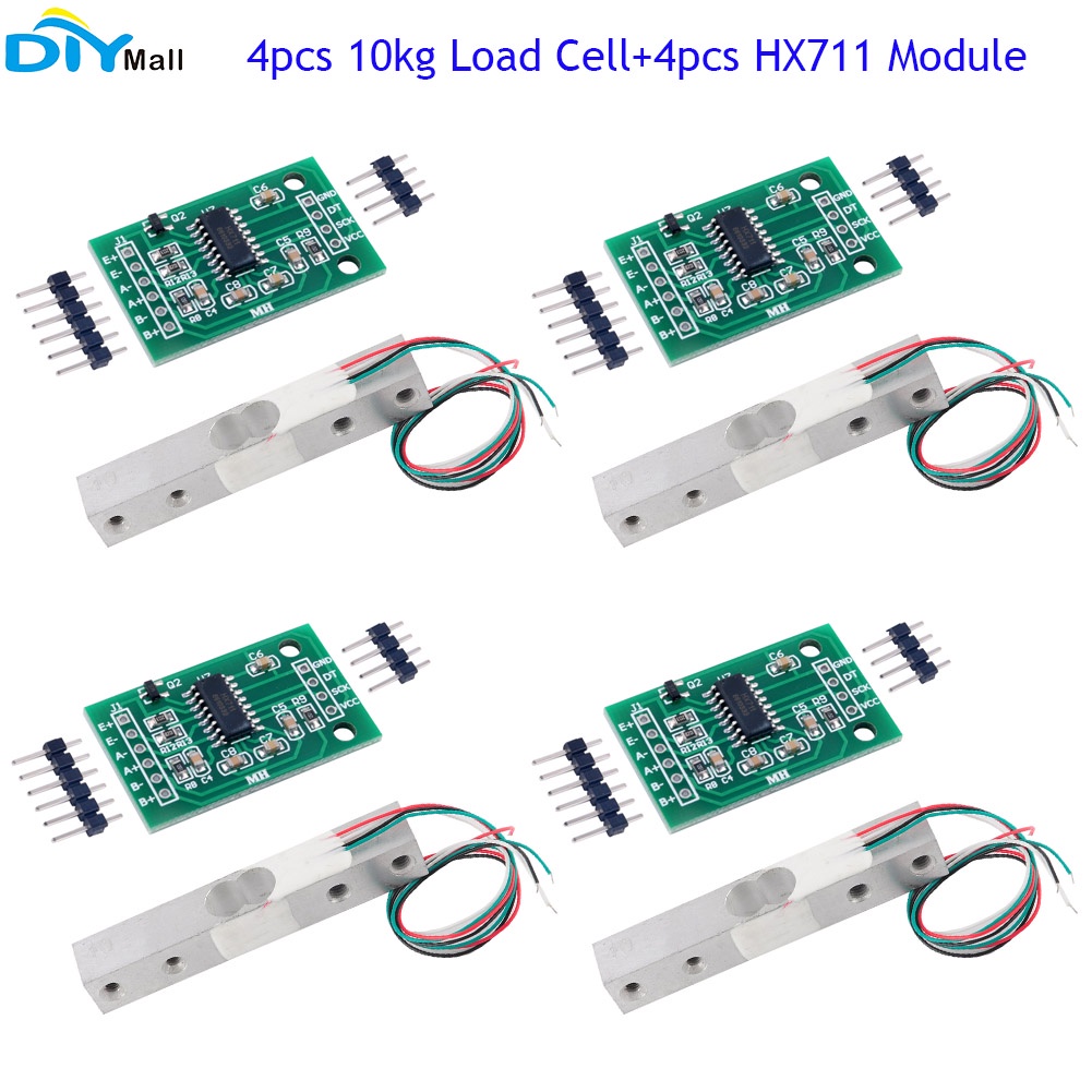 4set HX711 AD Module 10kg Load Cell Digital Portable Electronic Kitchen ...