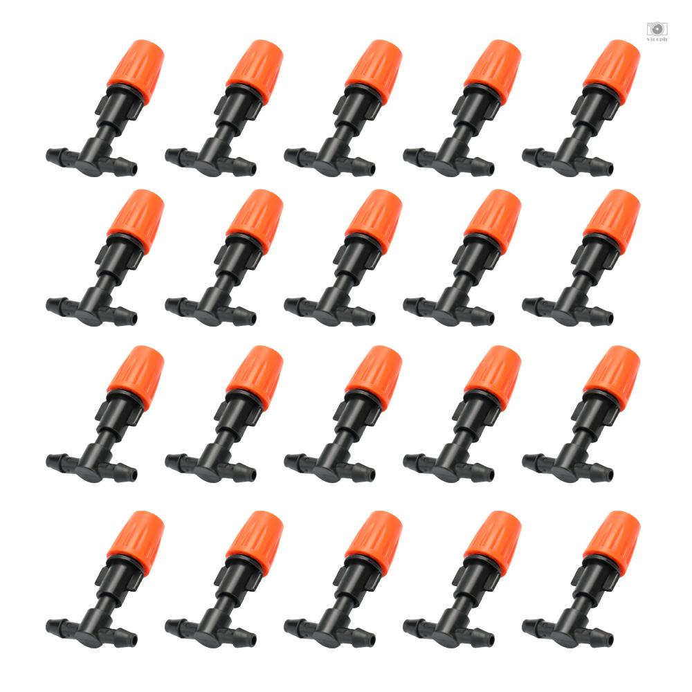 vicoph 20pcs Small Size Plastic Adjustable Sprayer Nozzles Suits Garden