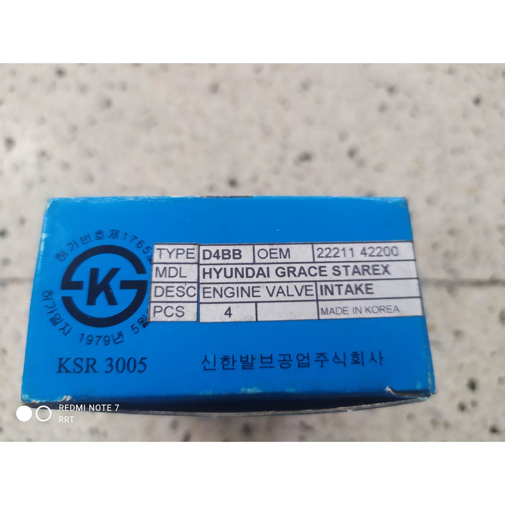 Hyundai Starex D4BB intake valve | Shopee Philippines
