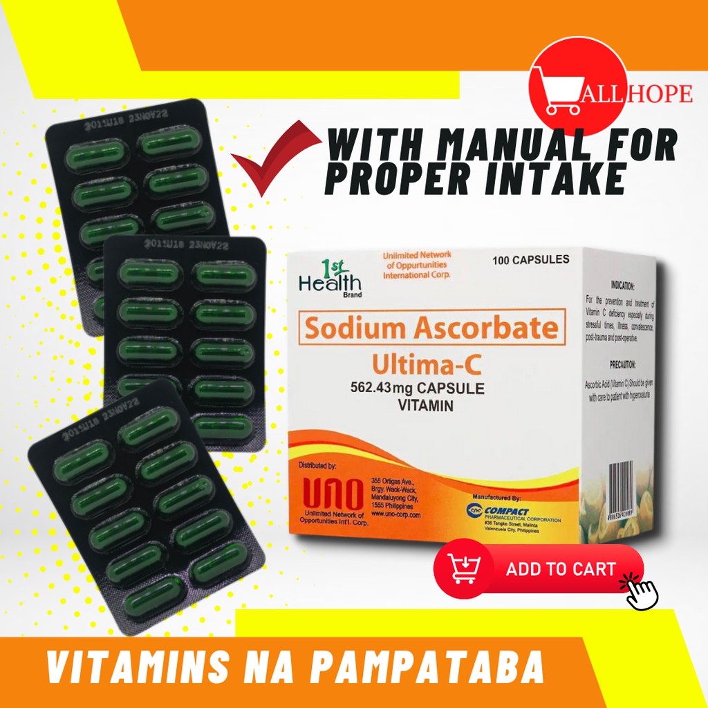 ULTIMA C Original Vitamins Pampataba for kids and adults weight