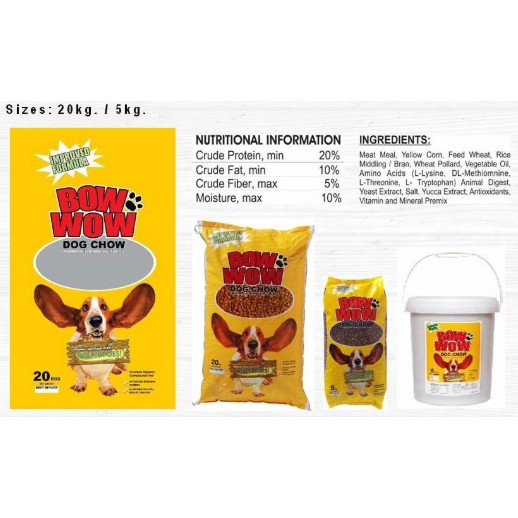 Bow Wow Dog Food Puppy Chow 2 Kg