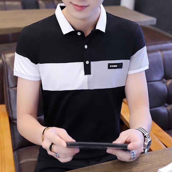 Korean style High Quality Men's Shortsleeve Casual Polo Shirt For Man ...