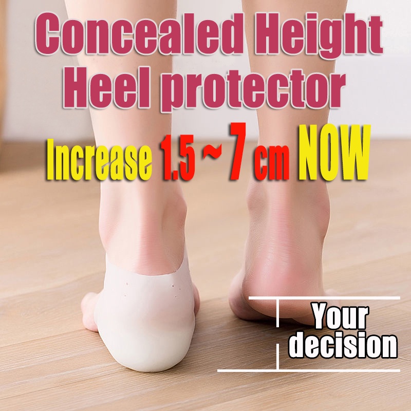 UP TO 7 CM Gel Hidden Height Increase Comfortable Silicon Insole