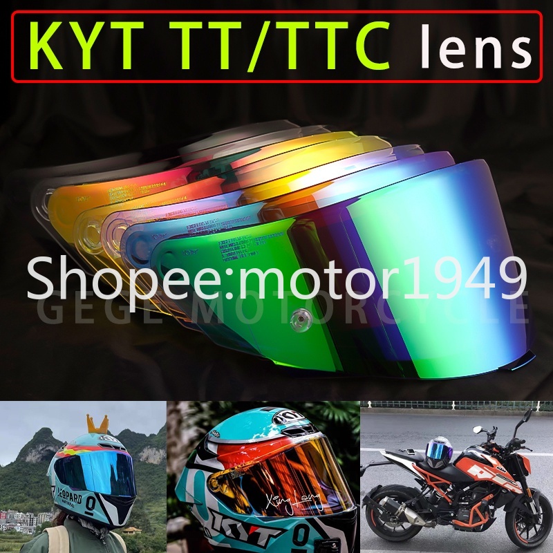 Kyt Tt Ttc Nfr Nxr Visor Lens Fit For Kyt Tt Course Nfr Nxr Gp Full Face Kyt Helmet Shopee