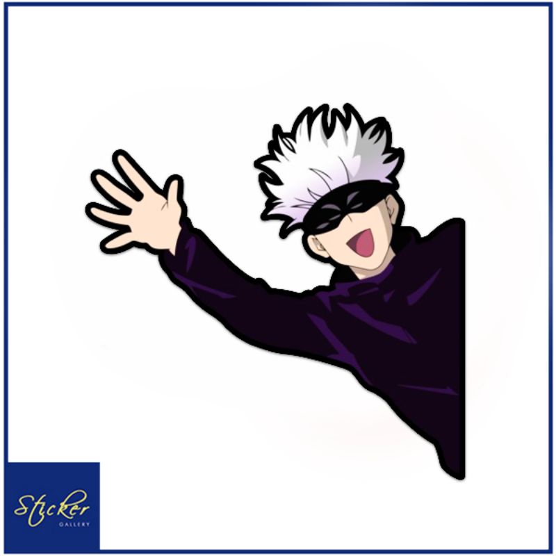 Gojo Satoru Jujutsu Kaisen Side Peeker Waterproof Sticker Shopee Philippines 9693