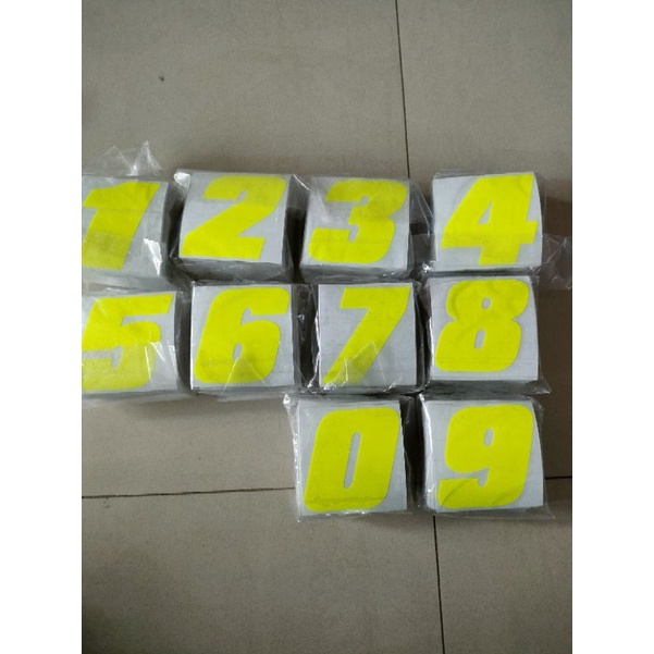 Sticker NMAX PCX Click Size Number 5x6 | Shopee Philippines