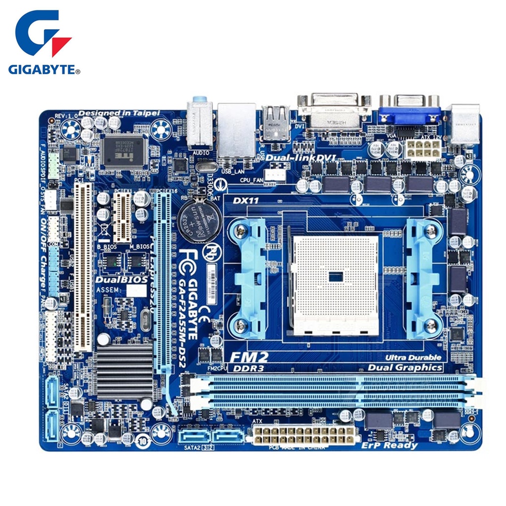 Gigabyte Motherboard GAF2A55MDS2 Original DDR3 Desktop Mainboard