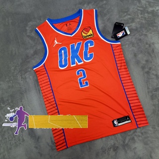 Nike Youth Oklahoma City Thunder Shai Gilgeous-Alexander #2 Dri-Fit Swingman Jersey - Orange - M Each