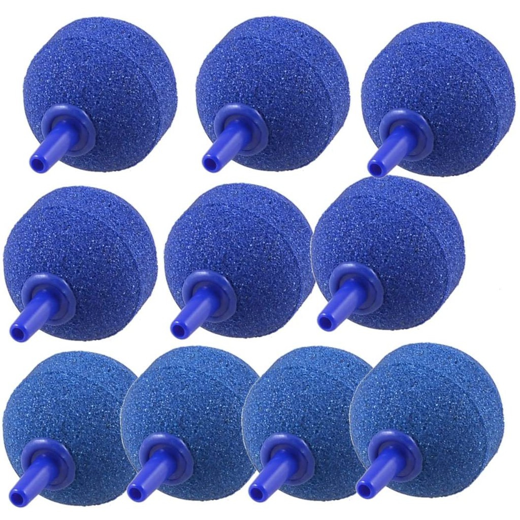 thumbnail image 2 of Boost Oxygen In Your Tank! 2-pack Round Ceramic Airstones From SED Aquatics. Fine Bubbles For Healthy Fish. 2 of 4