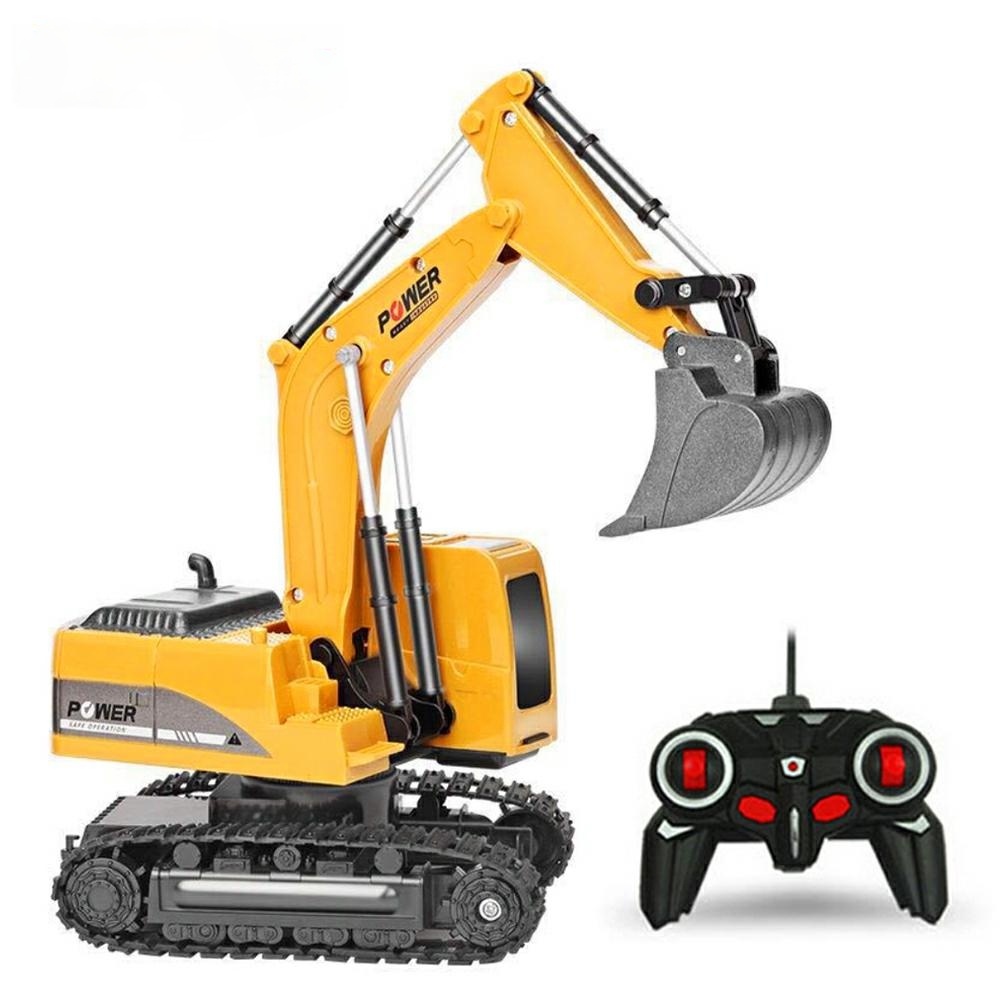 1:24 Remote control excavator toy Engineering Car Dump Metal Truck ...