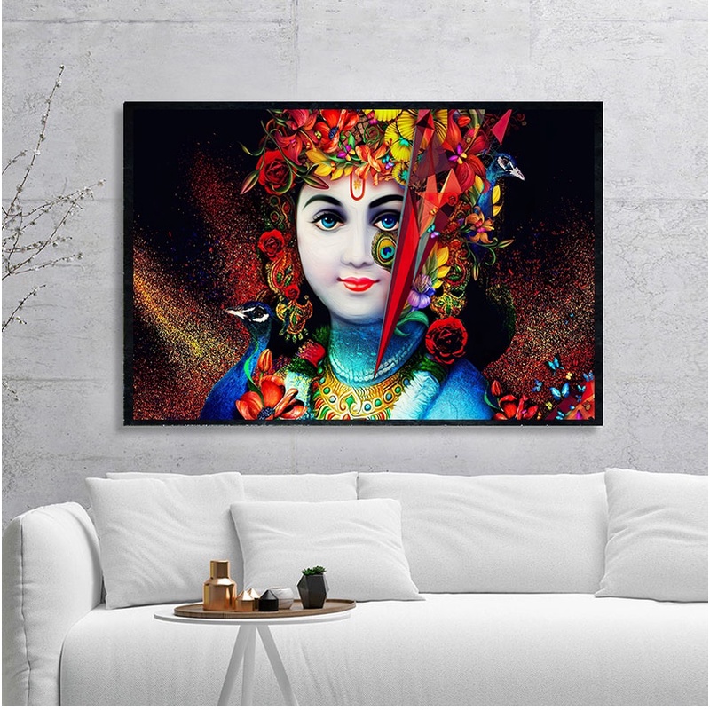Hinduism Posters and Copies of Wall Art Canvas Painting Beautiful Lord