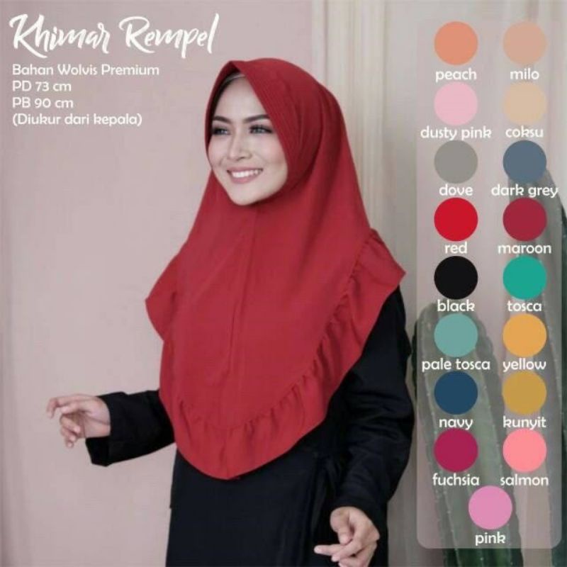 Instant HIJAB HIJAB JILBAB JERSEYS REMPEL Shopee Philippines