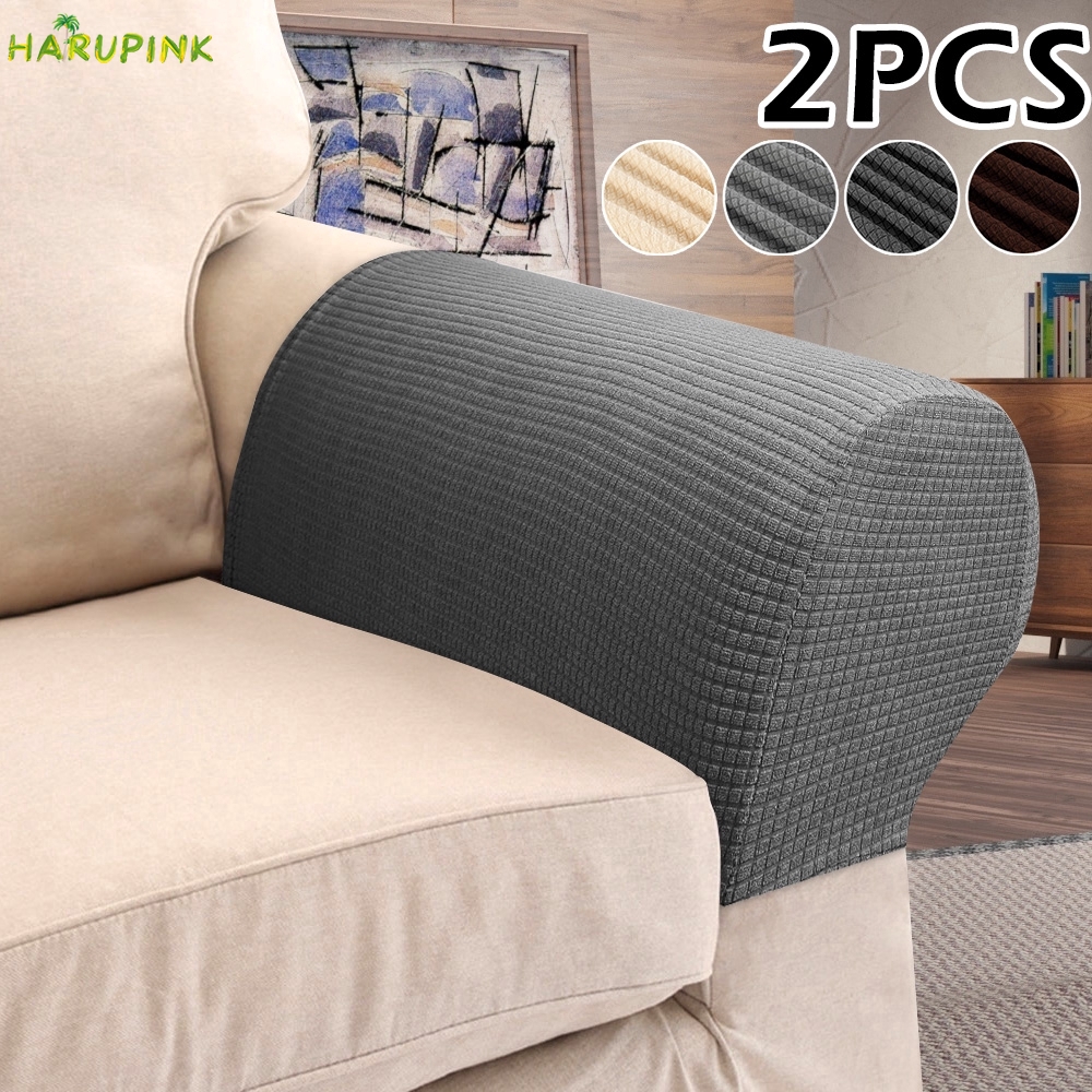 2PSC Sofa Arm Cover Family Living Room Sofa Armrest Armchair Cover Towel  Cover Sofa Back Stretch Waterproof Fabric Harupink