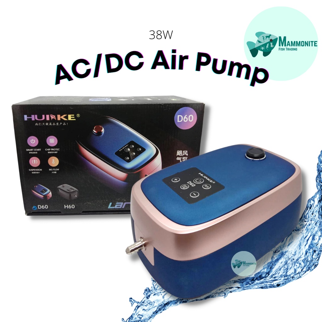 Huike AC/DC Air Pump D60 / D30 / R9 For Big Aquariums and Ponds Large ...