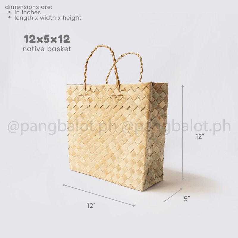 Native Packaging BASKET (made from Pandan leaves) Shopee Philippines