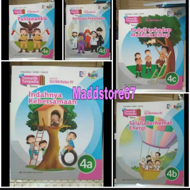 INTEGRATED THEMATIC BOOK OF SD / MI CLASS 4 VOLUME 4A / 4B / 4C / 4D ...