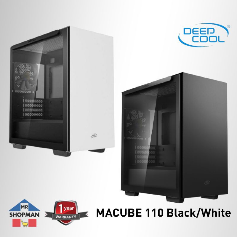 Deepcool Macube 110 Black White MATX Desktop Computer PC Case | Shopee ...