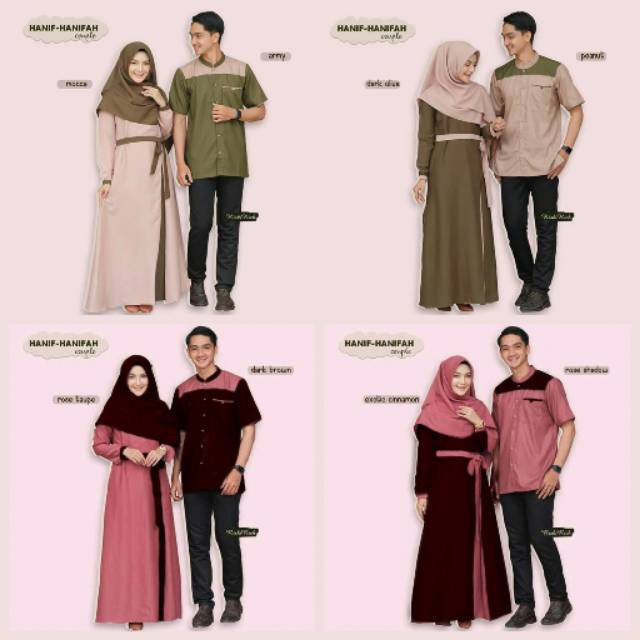 Hanif - Hanifah Couple Allsize Muslim Uniforms | Shopee Philippines