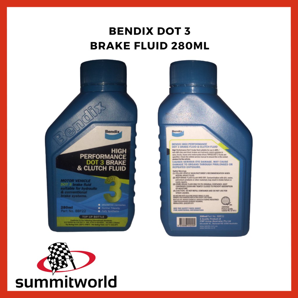 Bendix Brake Fluid Dot 3 280ML Shopee Philippines