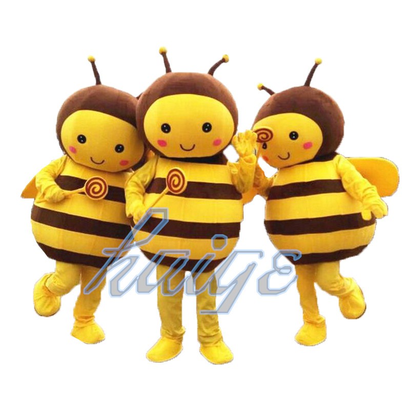High quality of bee cartoon cosplay mascot costume clothing adult size ...