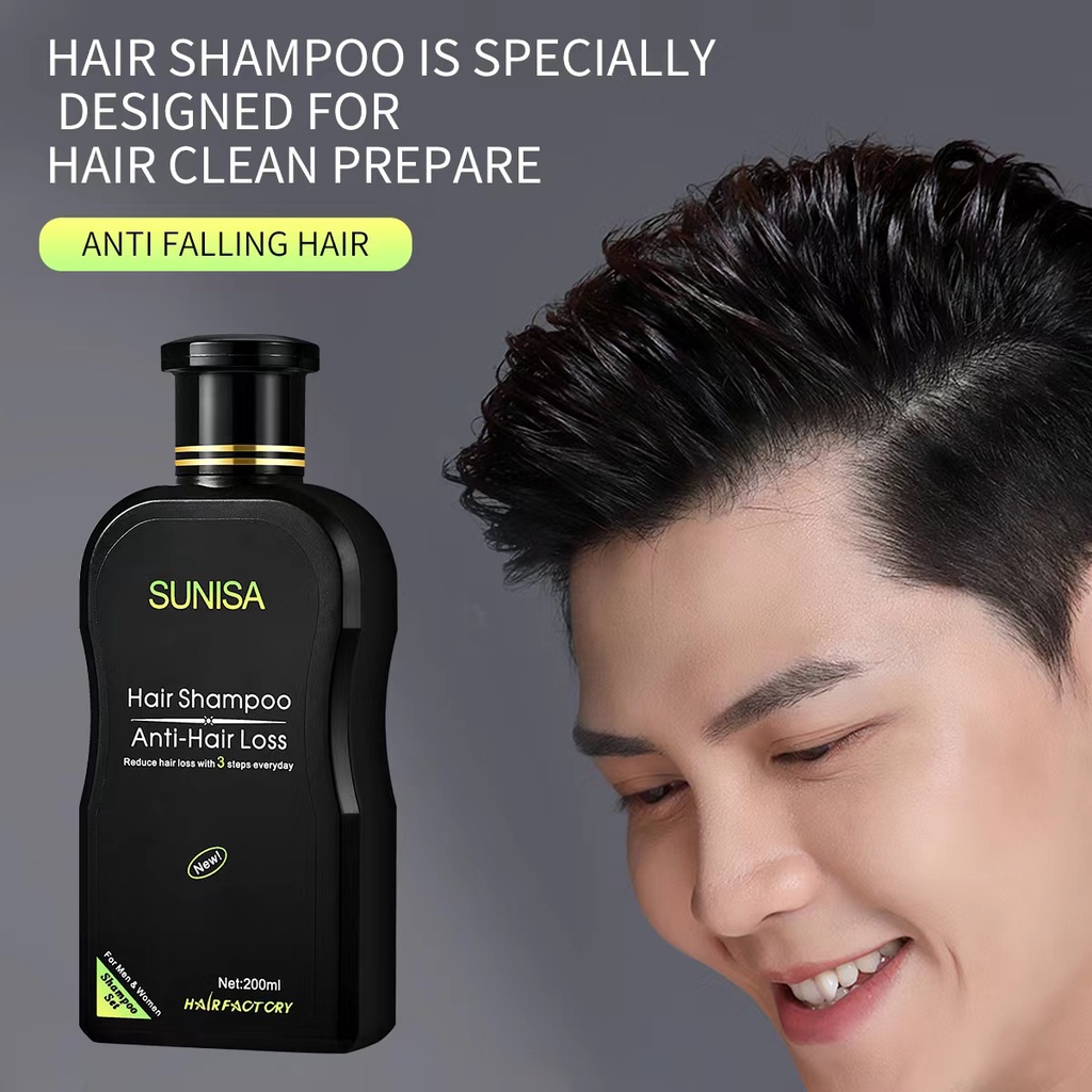 100% Authentic SUNISA Organic Hair Grower Anti-Hair Loss Shampoo 200ml ...