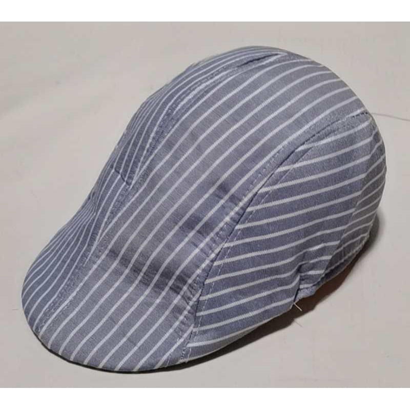 STRIPE BRITISH FLAT PALOS HAT | Shopee Philippines