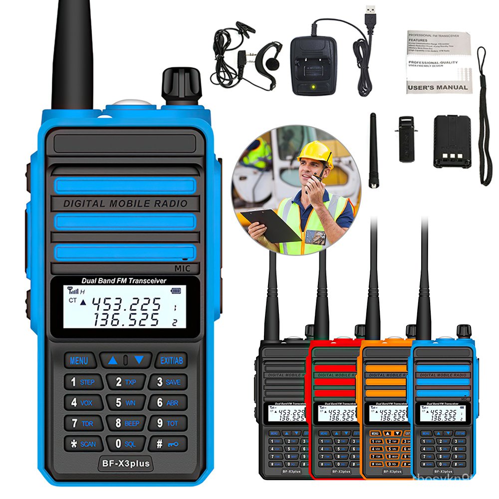 BAOFENG X3 PLUS Walkie Talkie Handheld Hf Radio Transceiver Mini Two Way Radio Walkie Talkie