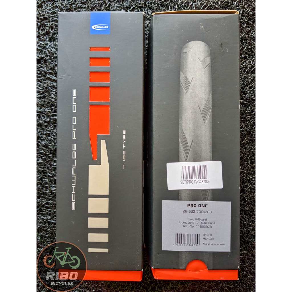 Schwalbe Pro One TT Tubeless Tire 700x28c – Foldable, Black/Tan, Evo Line Addix Race, Road Bike