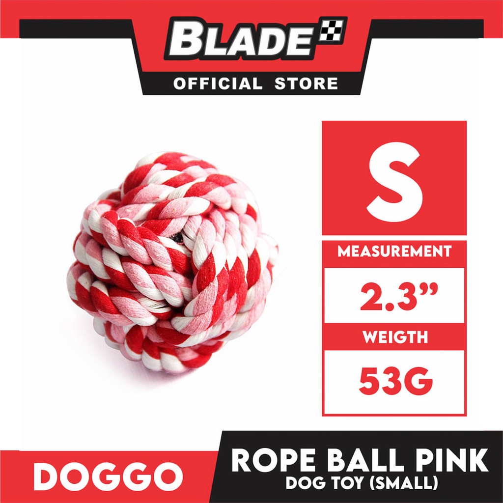 Doggo Rope Ball Small Size (Pink) Perfect Toy for Dog | Shopee Philippines