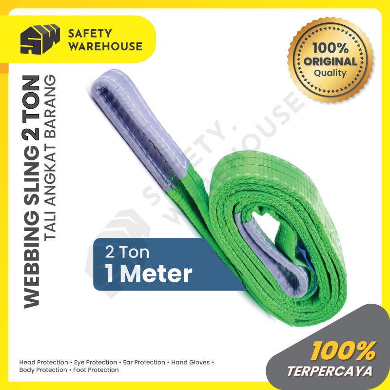 Webbing Sling Belt 2ton x 1meter / Lifting Strap Belt | Shopee Philippines