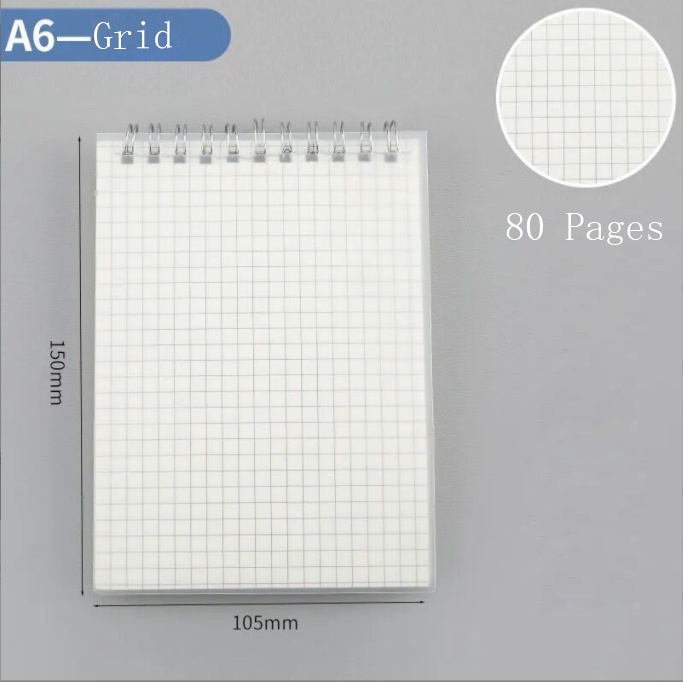 Steno Muji Styled Spiral Notebook Vertical Type A6/A5/B5/A4 Flip Up ...