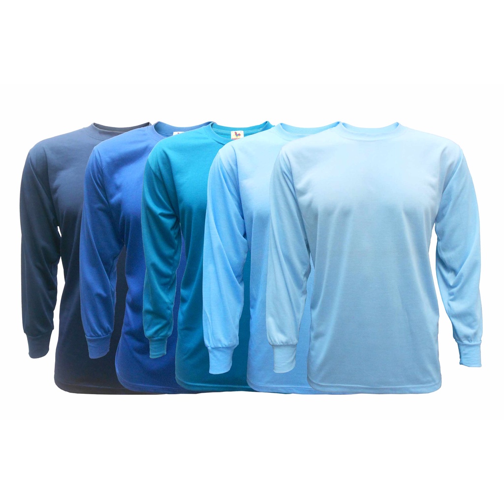 Blue Long Sleeves - Plain - For Construction & Work Wear - Derby-Cock ...