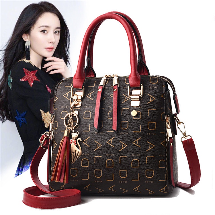 Korean Luxury lady tote shoulder bag messenger bags large capacity ...