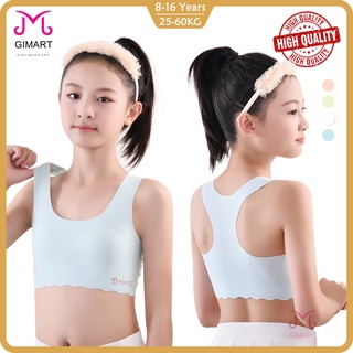 2Pc/Lot Teen Girl Sports Bra Kids Top Camisole Underwear Young
