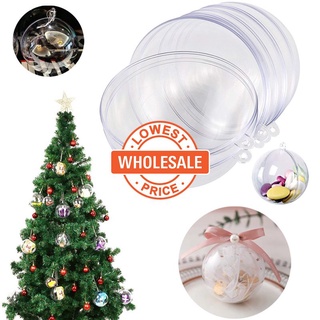20Pcs 5cm Clear Fillable Acrylic Balls For Christmas Tree Decoration,  Holiday Party Decorations And DIY Crafts