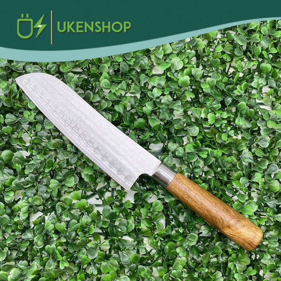 Personalized Custom Engrave Wooden Handle Kitchen Knife Stainless Steel