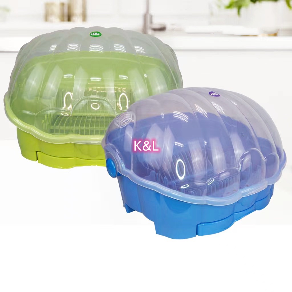 Clam Shell Dish Drianer/Dish Organizer/Dish Rack Big (8810) Shopee