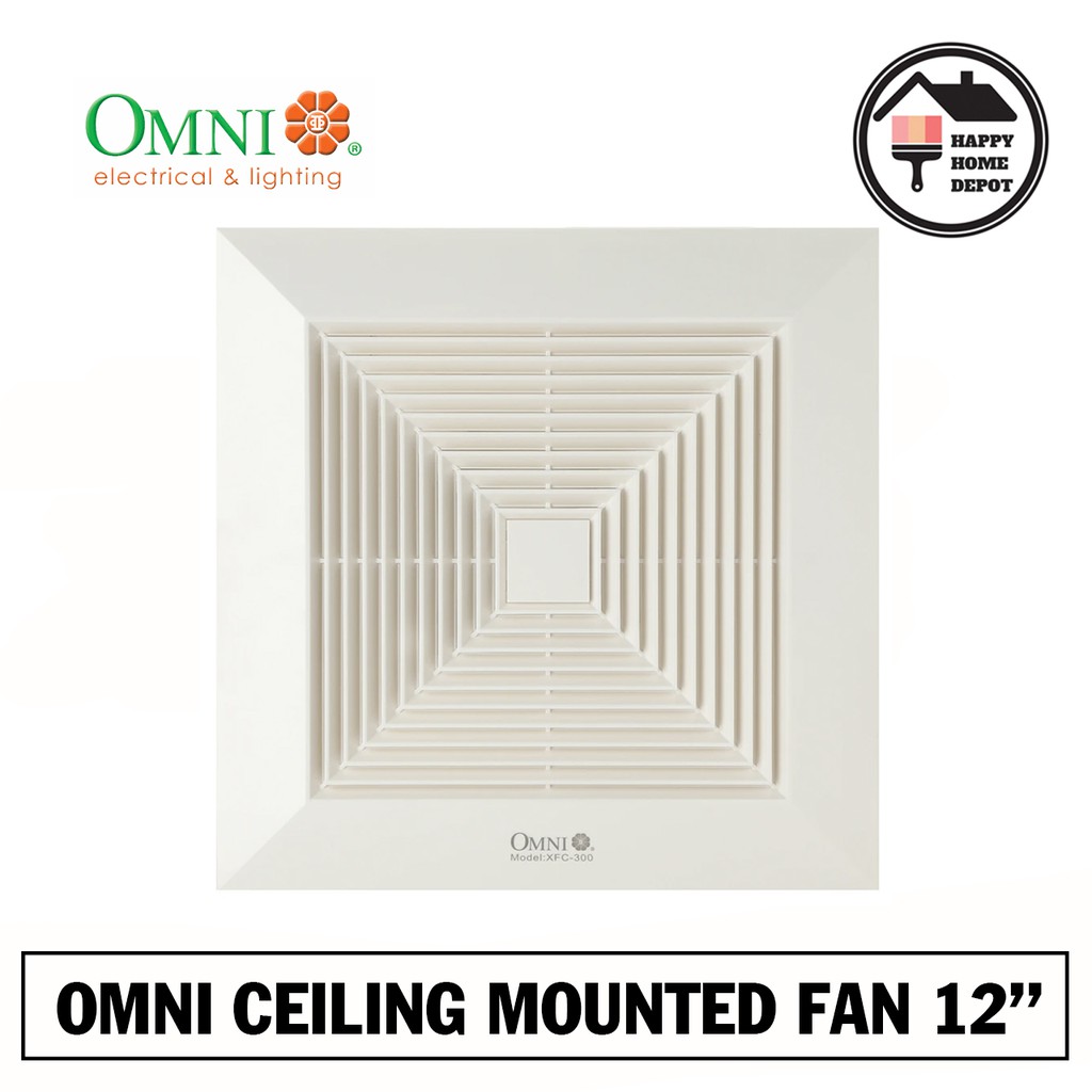 OMNI CEILING MOUNTED EXHAUST FAN XFC2008" / XFC25010" / XFC30012