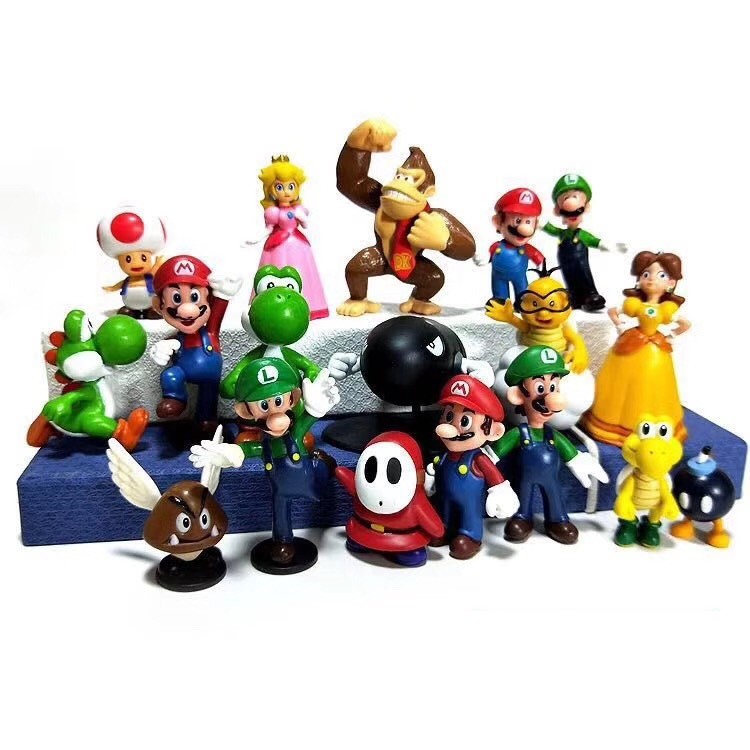 18 Figurines Mario