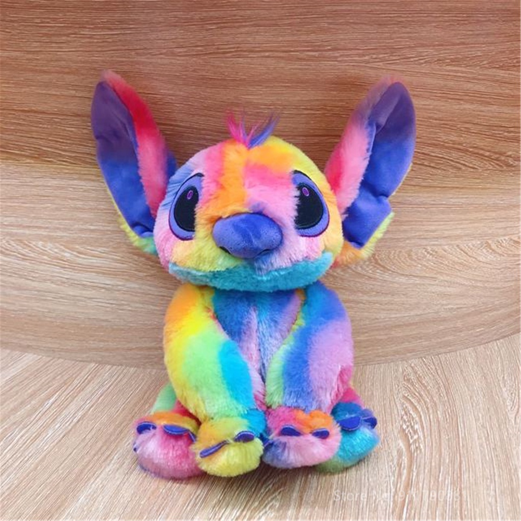 Disney Animation Stitchman Mickey Mouse Creative Rainbow Cute Plush Toy ...