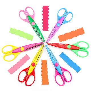 1pc Multifunctional Sewing Scissors With Triangle Wave Edge, Zigzag Pattern Fabric  Shears, Serrated Tailor's Scissors, And Round Arc Wave Scissors