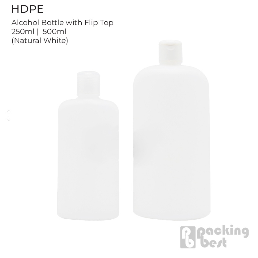 Hdpe Alcohol Bottle 250ml 25 Pcs. Shopee Philippines