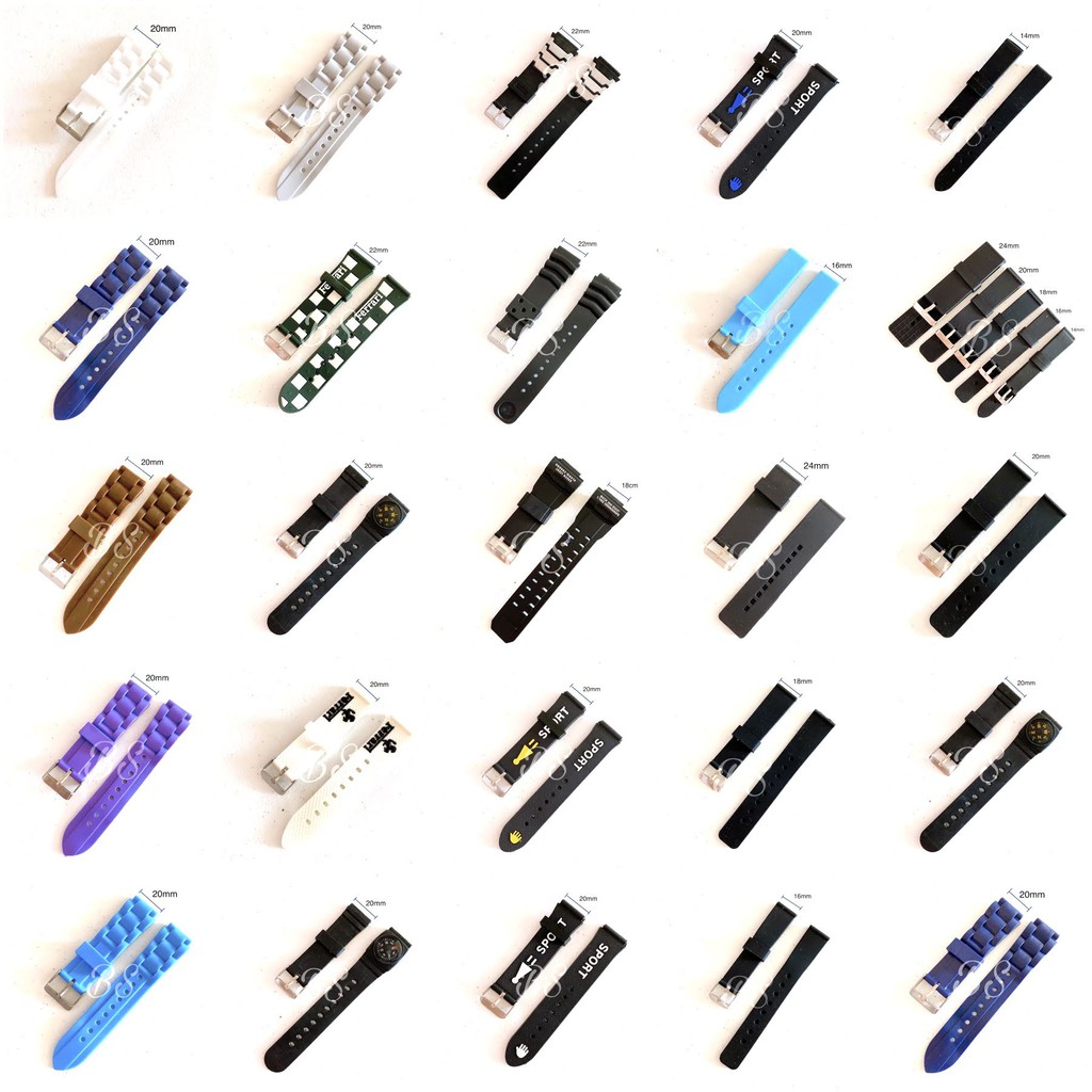 Bargain Good Looking PVC Watch Strap AL1203-PU_K0039162 main image 1
