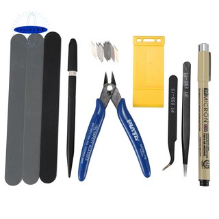 DSPIAE TC-S01 DEPARTURETOOL Pliers Tweezers Sanding Board COMBO SET Model  Making Tool Retrofit Collage Gundam Hobby DIY Tool